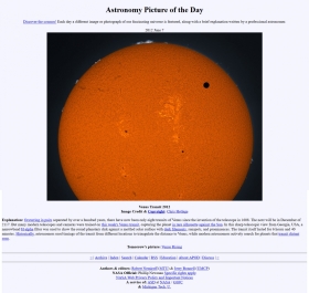 APOD Venus Transit 6-7-2012