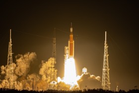 SLS Launch from Press Site
