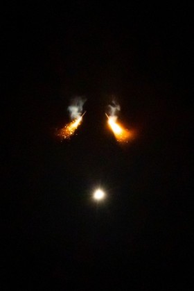 Artemis 1 SLS SRB Separation