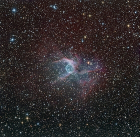 Thor's Helmet in Ha OIII LRGB