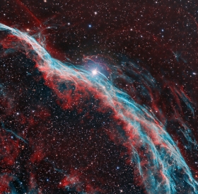 Veil Nebula in Ha OIII LRGB