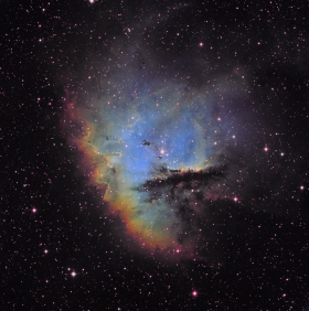 PacMan Nebula NGC-281 in Hubble Pallette